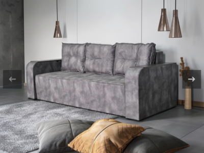 Диван Бухарест розкладний є ніша в підлокітниках та велике спальне місце