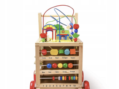 Дерев яний ходунок-куб SmartWalker 6в1 навчальний пхач, розвиваюча іграшка