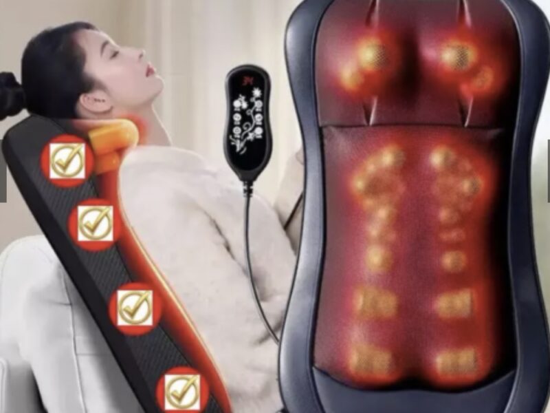 Масажна накидка для спини міні на крісло, масажер для спини, масажер для шиї та спини і плечей