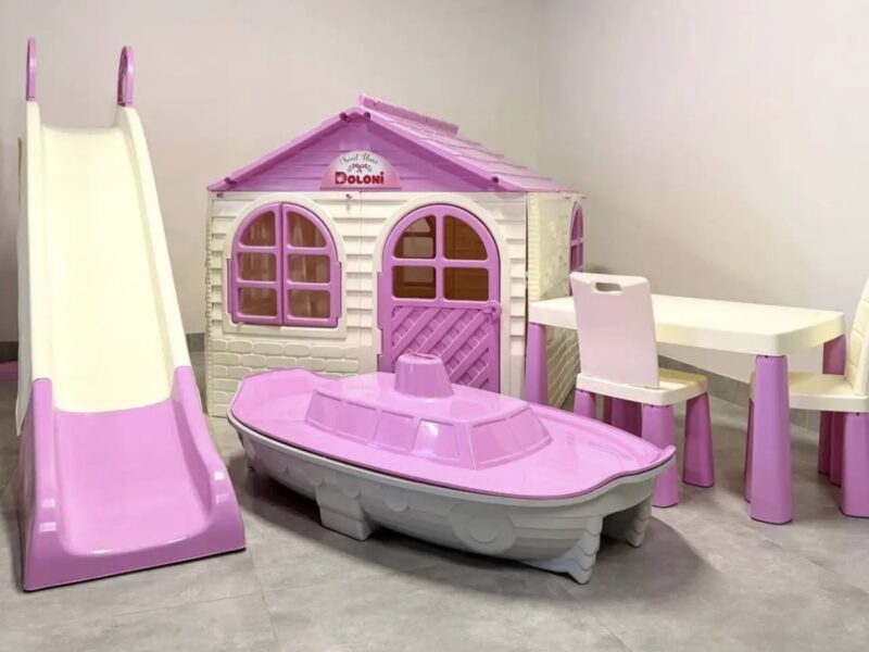Дитячі майданчики та пісочниці для дворів Ігрові комплекси doloni, ігровий майданчик Дитячі комплекси вуличні Долони рожевий