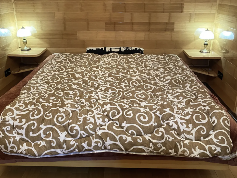 Тепла двоспальна ковдра на овчині 175х210 см