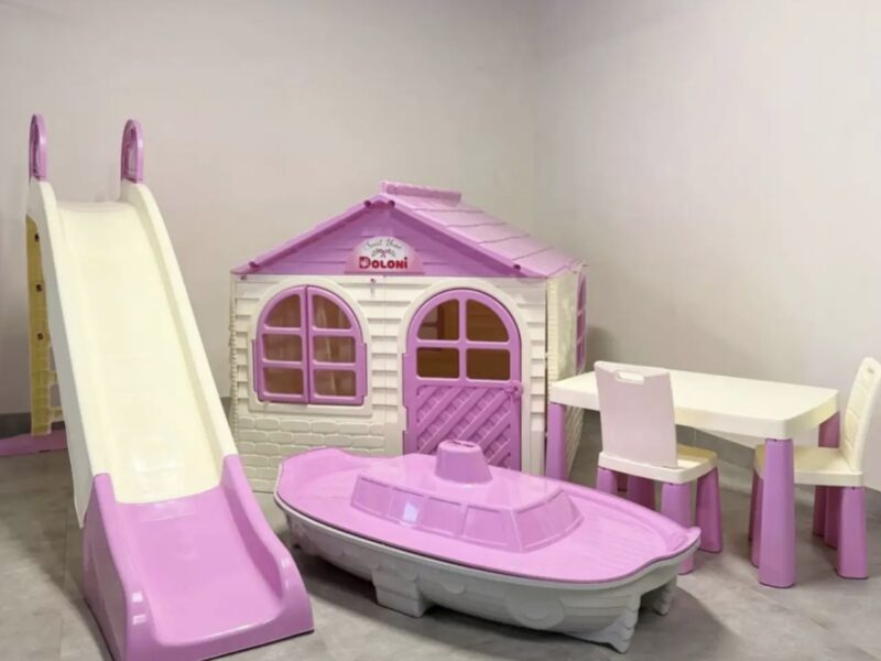 Дитячі майданчики та пісочниці для дворів Ігрові комплекси doloni, ігровий майданчик Дитячі комплекси вуличні Долони рожевий