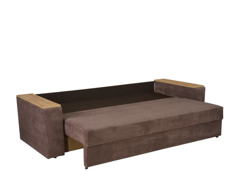 Диван с деревянными подлокотниками «Далас» 240х92х82 см