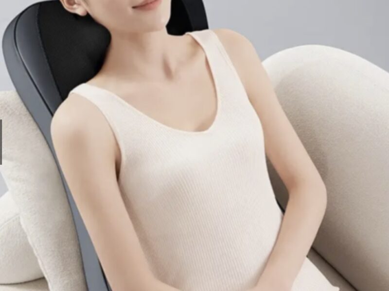 Масажна накидка міні на крісло, масажер для спини, масажер для шиї, спини, плечей