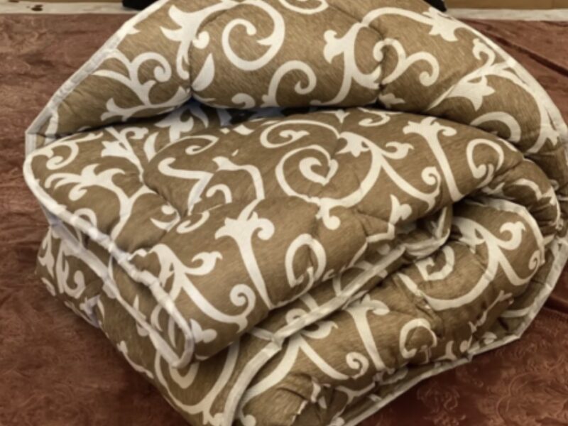 Тепла зимова ковдра на овчині півтораспальна 145*210