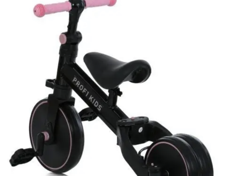 Дитячий велосипед-біговел трансформер 3 в 1 Profi Kids MBB 1008 pink