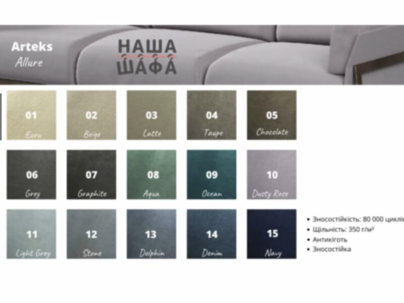 Диван Кентукі кольори та якість тканин в асортименті