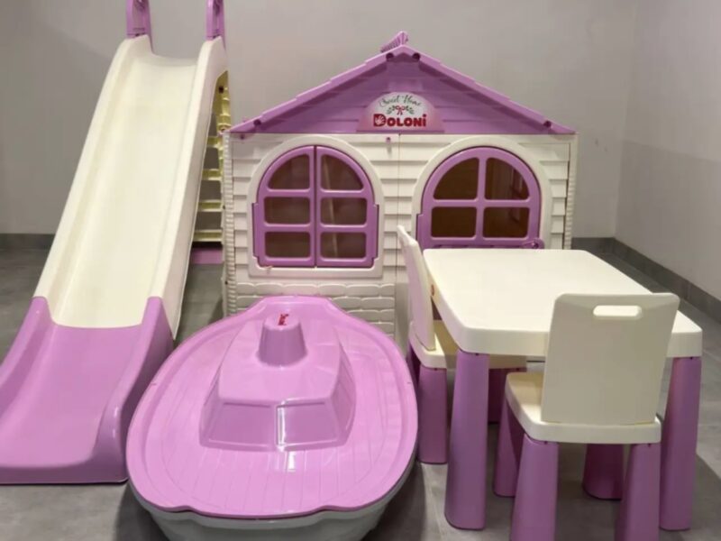 Дитячі майданчики та пісочниці для дворів Ігрові комплекси doloni, ігровий майданчик Дитячі комплекси вуличні Долони рожевий