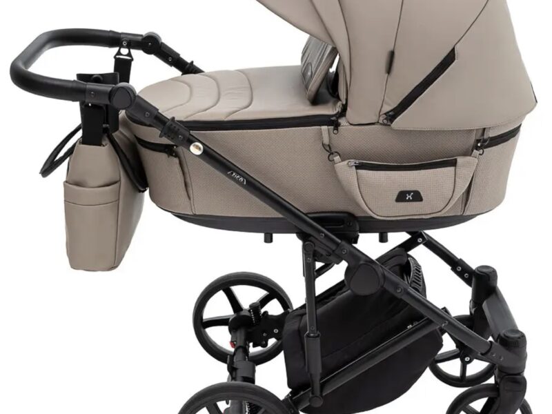 Коляска для дитини універсальна 2в1 Adamex Zico Eco (сумка, кошик, чохол на ніжки) Коричнева