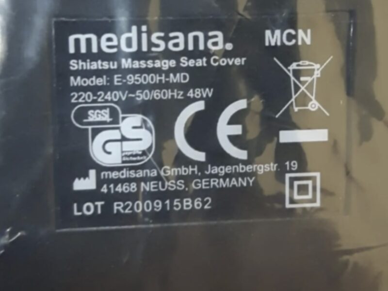 Масажна накидка на сидіння для точкового масажу Medisana MCN