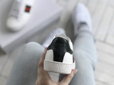 Стильні жіночі кросівки Gucci шкіра брендові