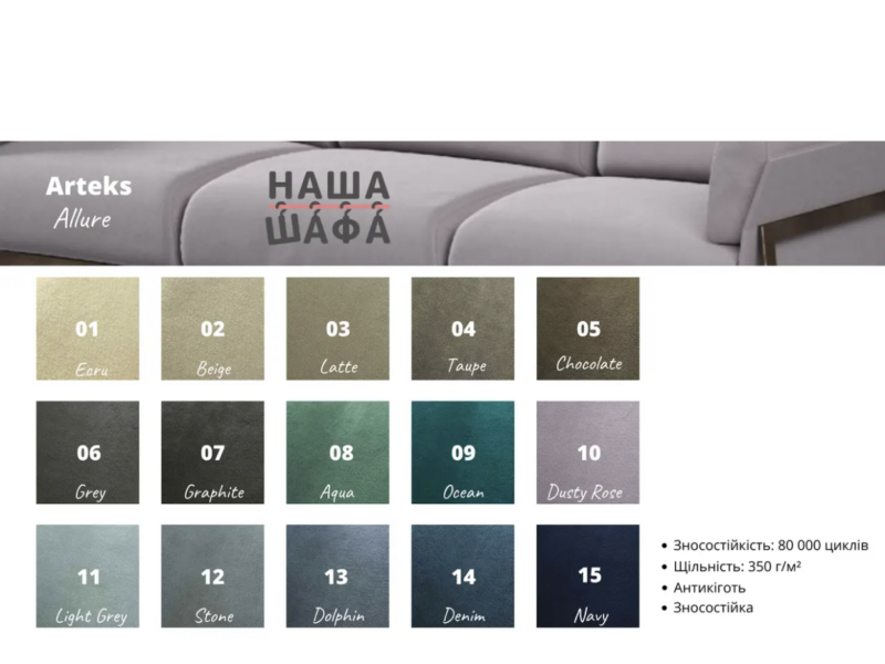 Диван Кентукі сірий