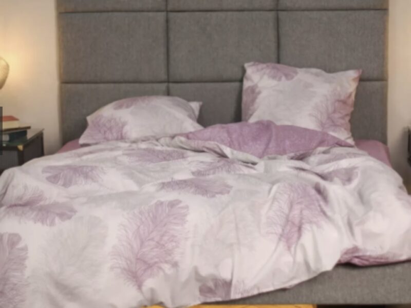 Комплект постільної білизни Viluta Ранфорс № 21158 Бузковий Півтораспальний