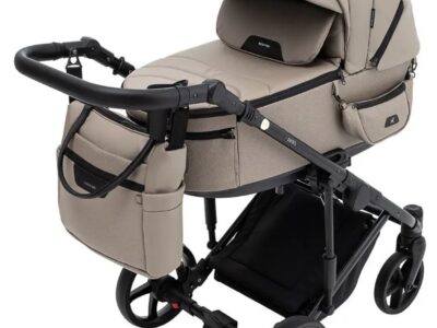 Коляска універсальна 2в1 Adamex Zico Eco (сумка, кошик, чохол на ніжки) Коричнева