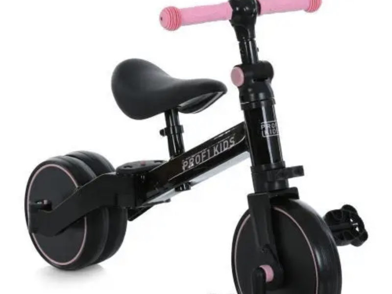 Дитячий велосипед-біговел трансформер 3 в 1 Profi Kids MBB 1008 pink