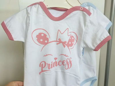 Ясельний боді з коротким рукавом