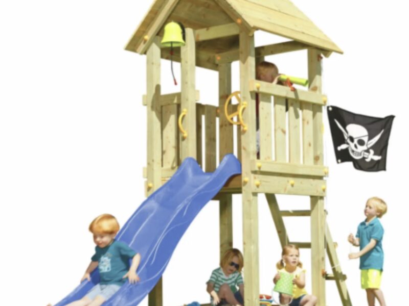 Дитячий майданчик Blue Rabbit KIOSK, будиночок із гіркою Код: KIOSK