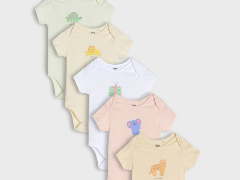Бавовняне боді для новонароджених унісекс є розміри на різний вік 5 шт.