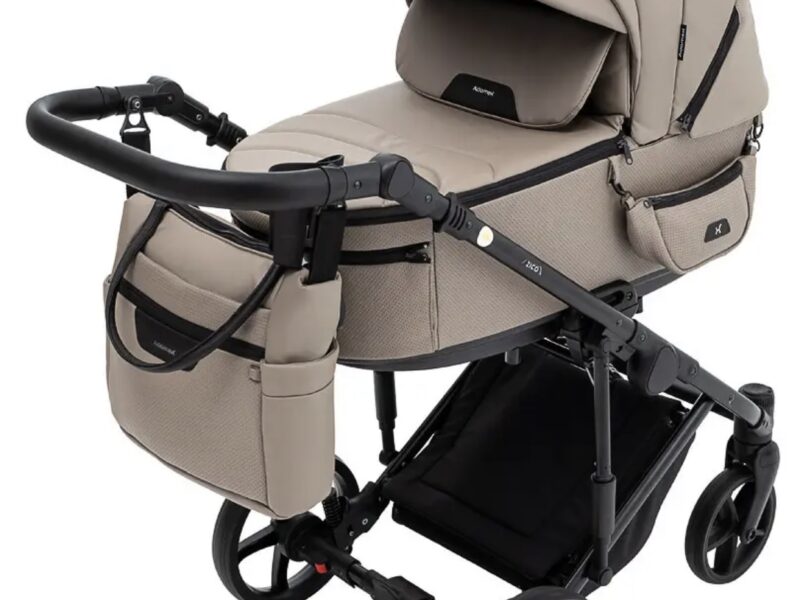 Коляска для дитини універсальна 2в1 Adamex Zico Eco (сумка, кошик, чохол на ніжки) Коричнева