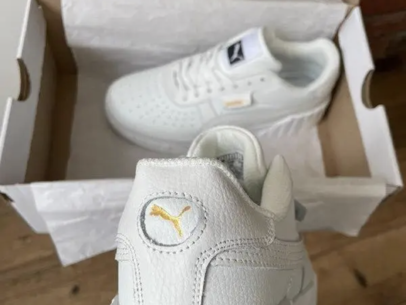 Стильні жіночі кросівки Puma Cali White Пуми Білі (Осінь/ Весна/ Демісезон)
