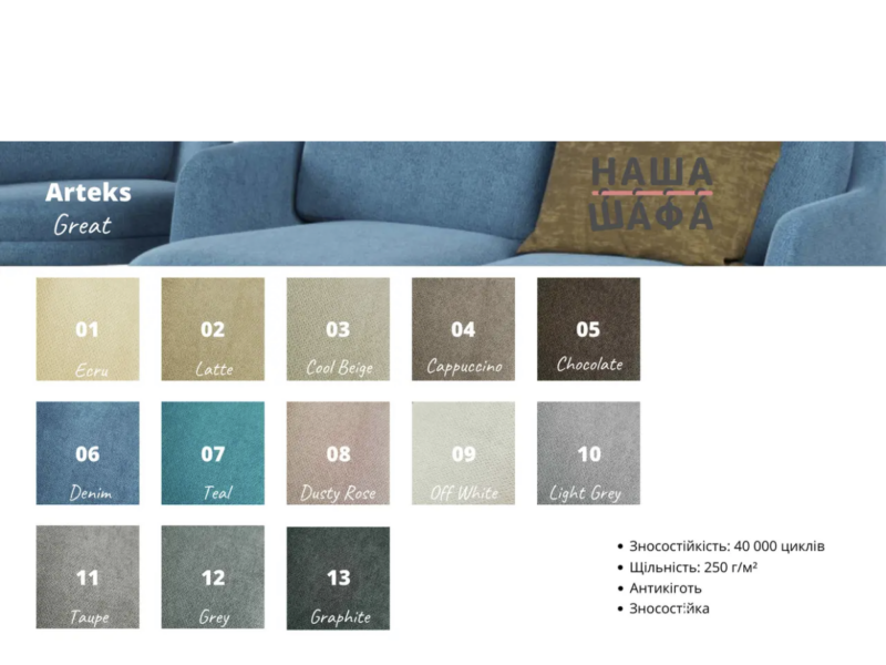 Диван Кентукі сірий