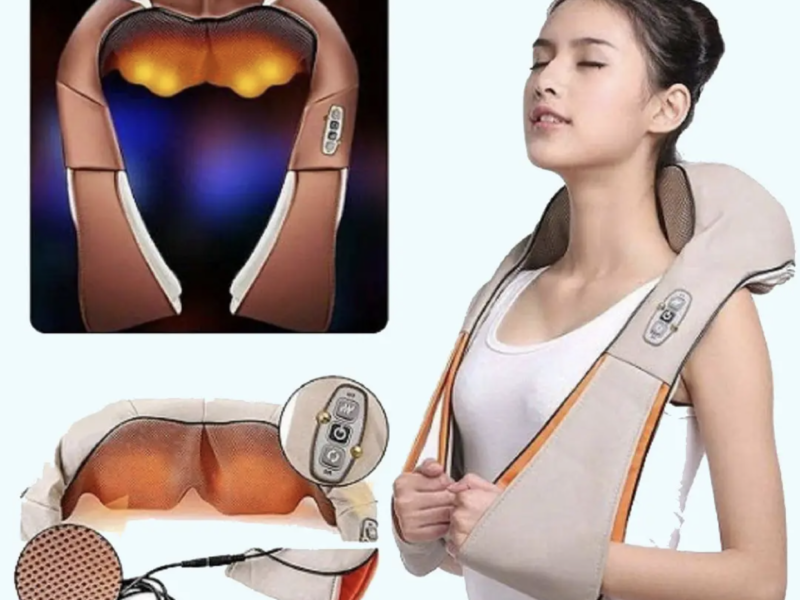 Масажна накидка масажер, Масажер для спини та шиї електричний ручний, VLT