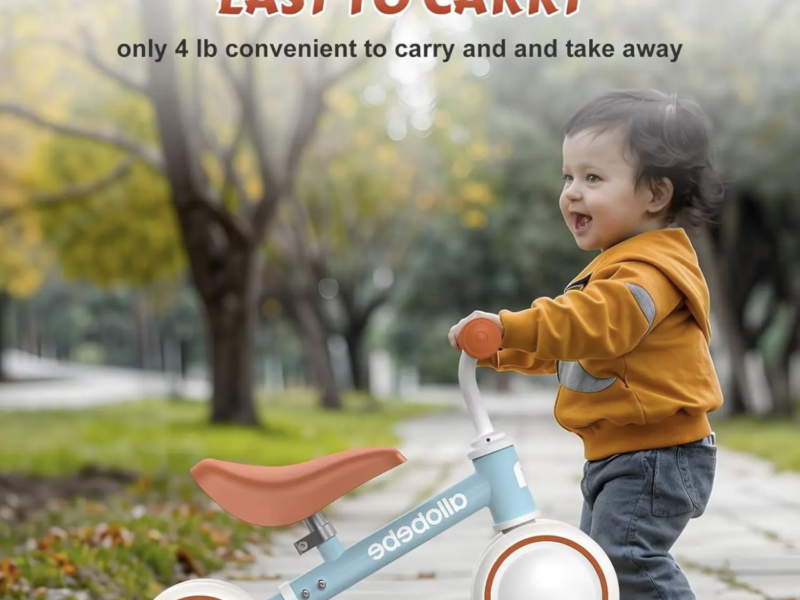 Беговел Allobebe, детский, 4 колеса, 1–3 года, регулируемое сиденье