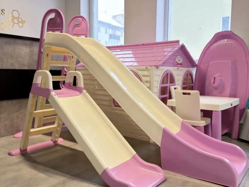 Дитячі майданчики та пісочниці для дворів Ігрові комплекси doloni, ігровий майданчик Дитячі комплекси вуличні Долони рожевий