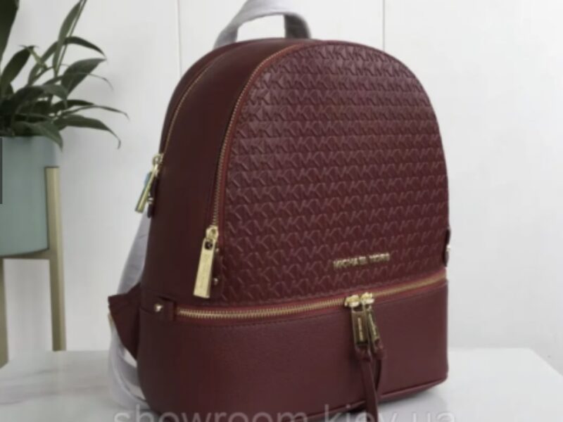 Жіночий рюкзак Michael Kors Rhea Zip G Bordeaux Lux