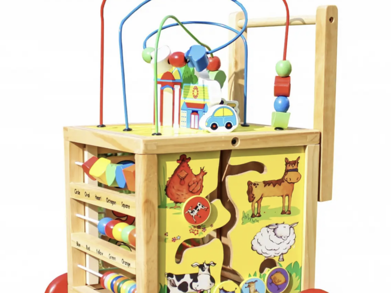 Дерев яний ходунок-куб SmartWalker 6в1 навчальний пхач, розвиваюча іграшка