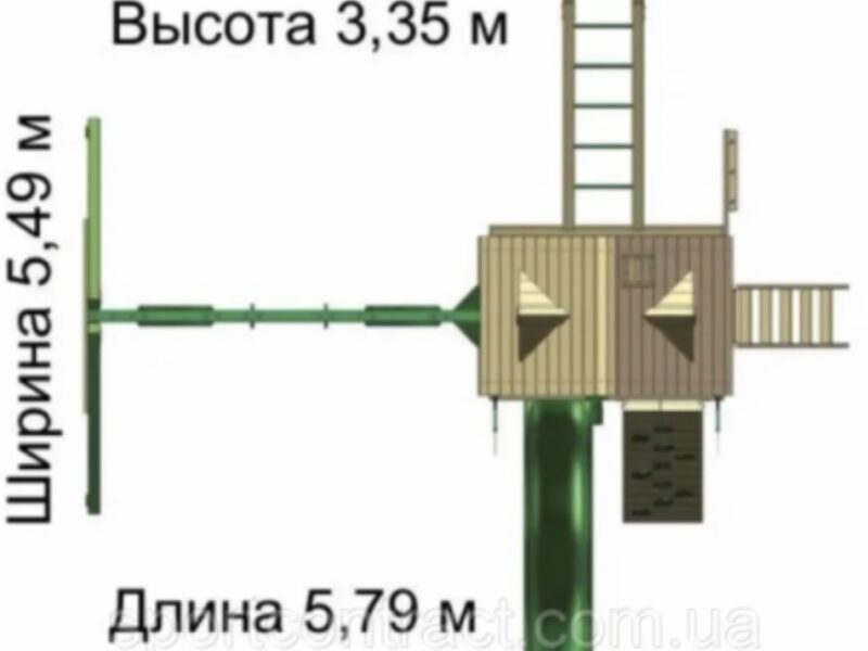 Дитячий ігровий майданчик "premium-8" з рукоходом Код: 3 Е7