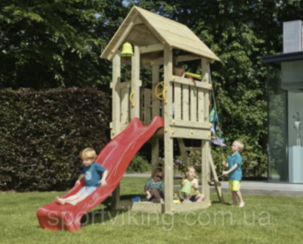 Дитячий майданчик Blue Rabbit KIOSK, будиночок із гіркою Код: KIOSK