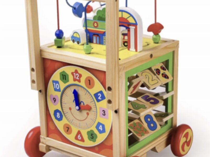 Дерев яний ходунок-куб SmartWalker 6в1 навчальний пхач, розвиваюча іграшка