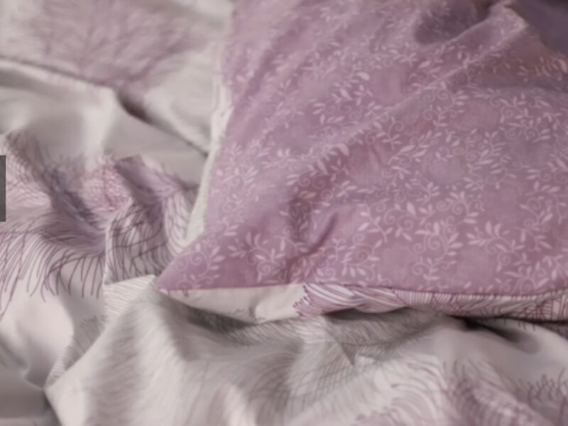 Комплект постільної білизни Viluta Ранфорс № 21158 Бузковий Півтораспальний