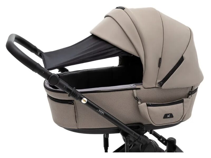 Коляска універсальна 2в1 Adamex Zico Eco (сумка, кошик, чохол на ніжки) Коричнева