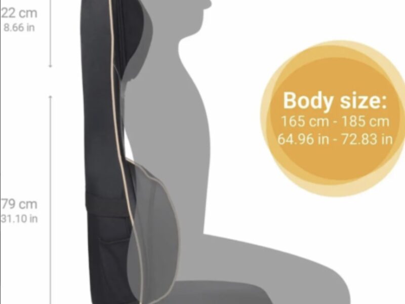 Масажер накидка на крісло: для спини, шиї, сідниць, Масажна накидка плаваючі ролики для спини на сидіння, Масажне крісло Шиацу Medisana MC 825 Код: Medisana MC 825