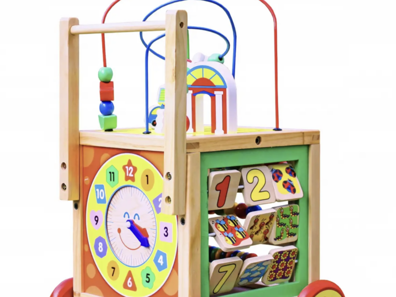 Дерев яний ходунок-куб SmartWalker 6в1 навчальний пхач, розвиваюча іграшка
