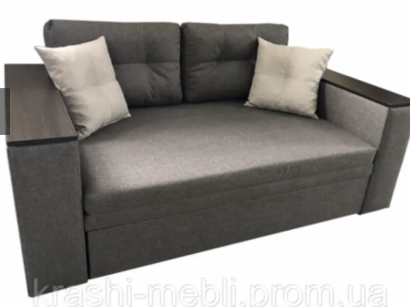 Диван Дукат розкладний, дерев’яні підло коники, ортопедичний двоспальний з нішами для білизни 120/190см недорого