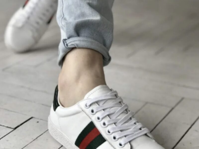 Стильні жіночі кросівки Gucci шкіра брендові