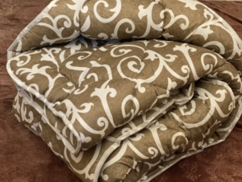 Тепла зимова ковдра на овчині півтораспальна 145*210