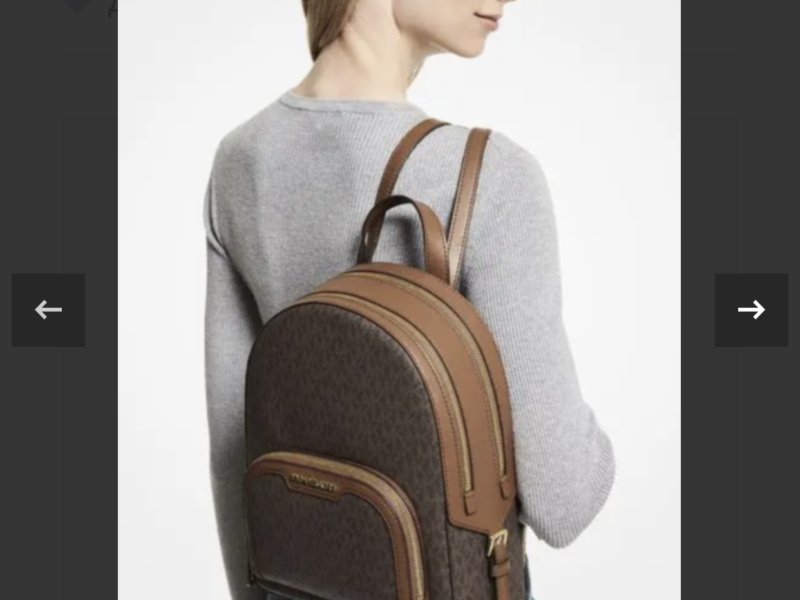 Рюкзак жіночий Michael Kors Jaycee Medium Logo Backpack коричневий