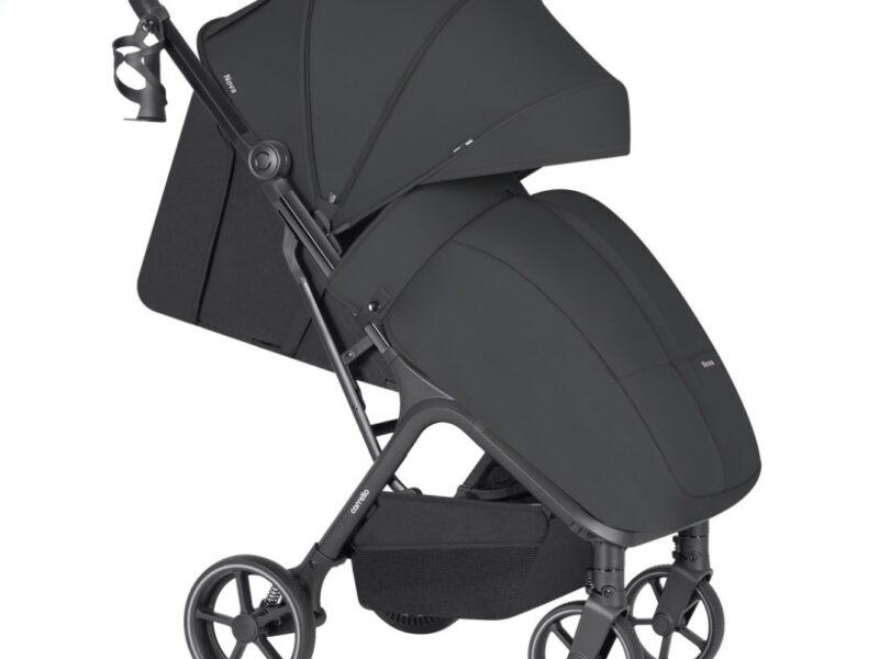 Carrello Nova Plus 2025 CRL-5524 прогулочная коляска с автоматическим складыванием (увеличенные колеса, чехол на ножки с молнией) • Marengo Grey