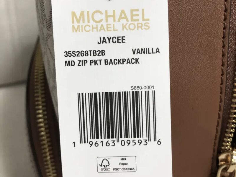 Рюкзак жіночий Michael Kors оригінал Jaycee Medium Logo Backpack білий в лого Код: 617