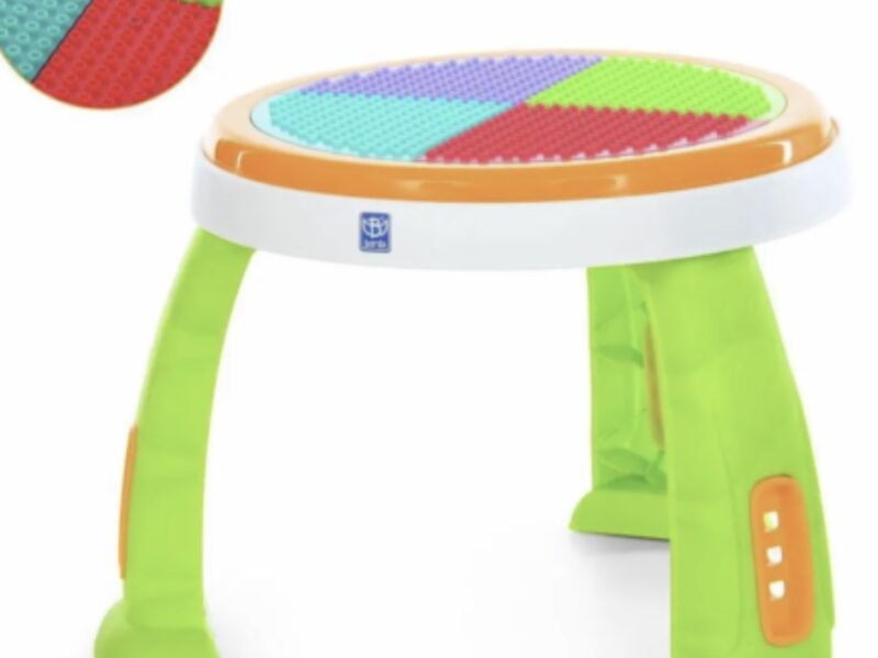 Розвиваючий центр - стрибунець 3в1 зі столиком - конструктором (музика, світло, дуга з іграшками) (M 6243-8) Код: M 6243-8