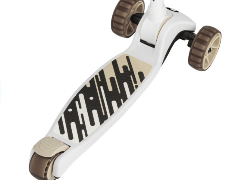 Lionelo Franky детский самокат 2 в 1 со съемным сиденьем, корзиной для мелочей, большие колеса с подсветкой • Beige