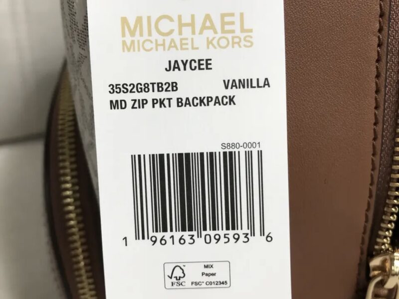 Рюкзак жіночий Michael Kors оригінал Jaycee Medium Logo Backpack білий в лого Код: 617