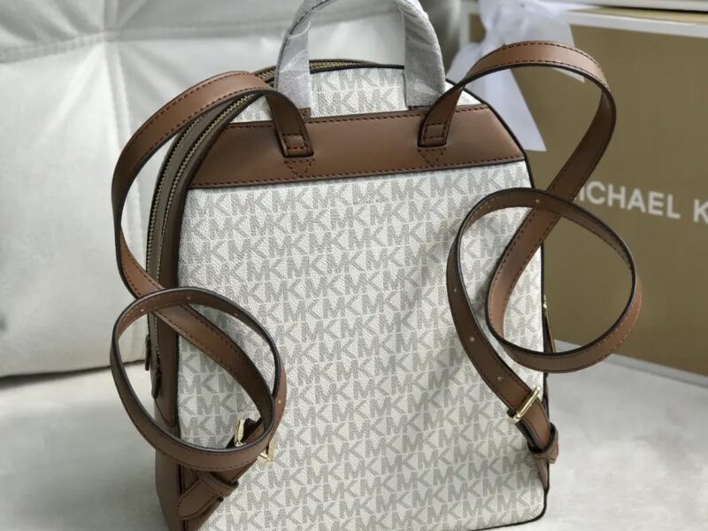 Рюкзак жіночий Michael Kors оригінал Jaycee Medium Logo Backpack білий в лого Код: 617