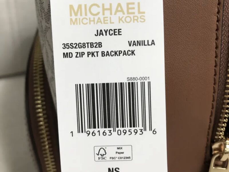 Рюкзак жіночий Michael Kors оригінал Jaycee Medium Logo Backpack білий в лого Код: 617