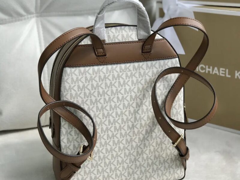 Рюкзак жіночий Michael Kors оригінал Jaycee Medium Logo Backpack білий в лого Код: 617