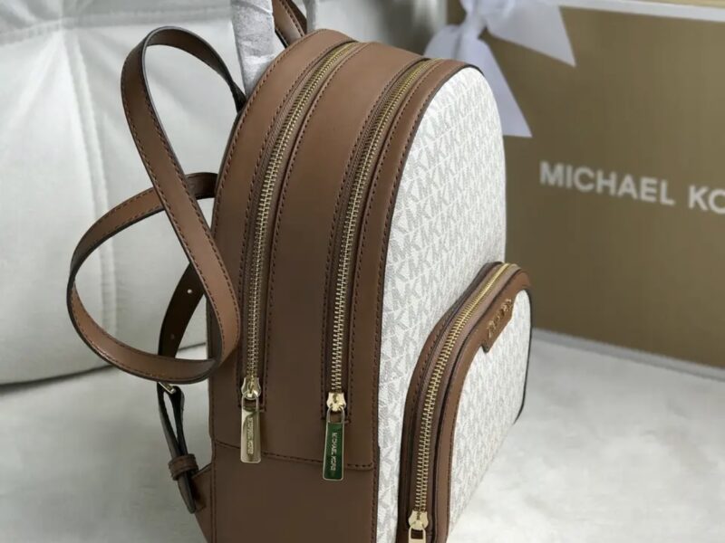 Рюкзак жіночий Michael Kors оригінал Jaycee Medium Logo Backpack білий в лого Код: 617